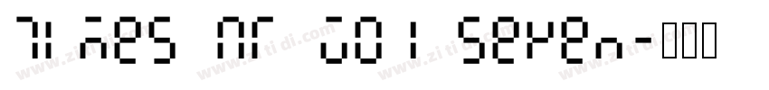 Times NR W01 Seven字体转换